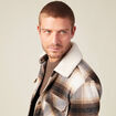 Veste surchemise ample ecru homme