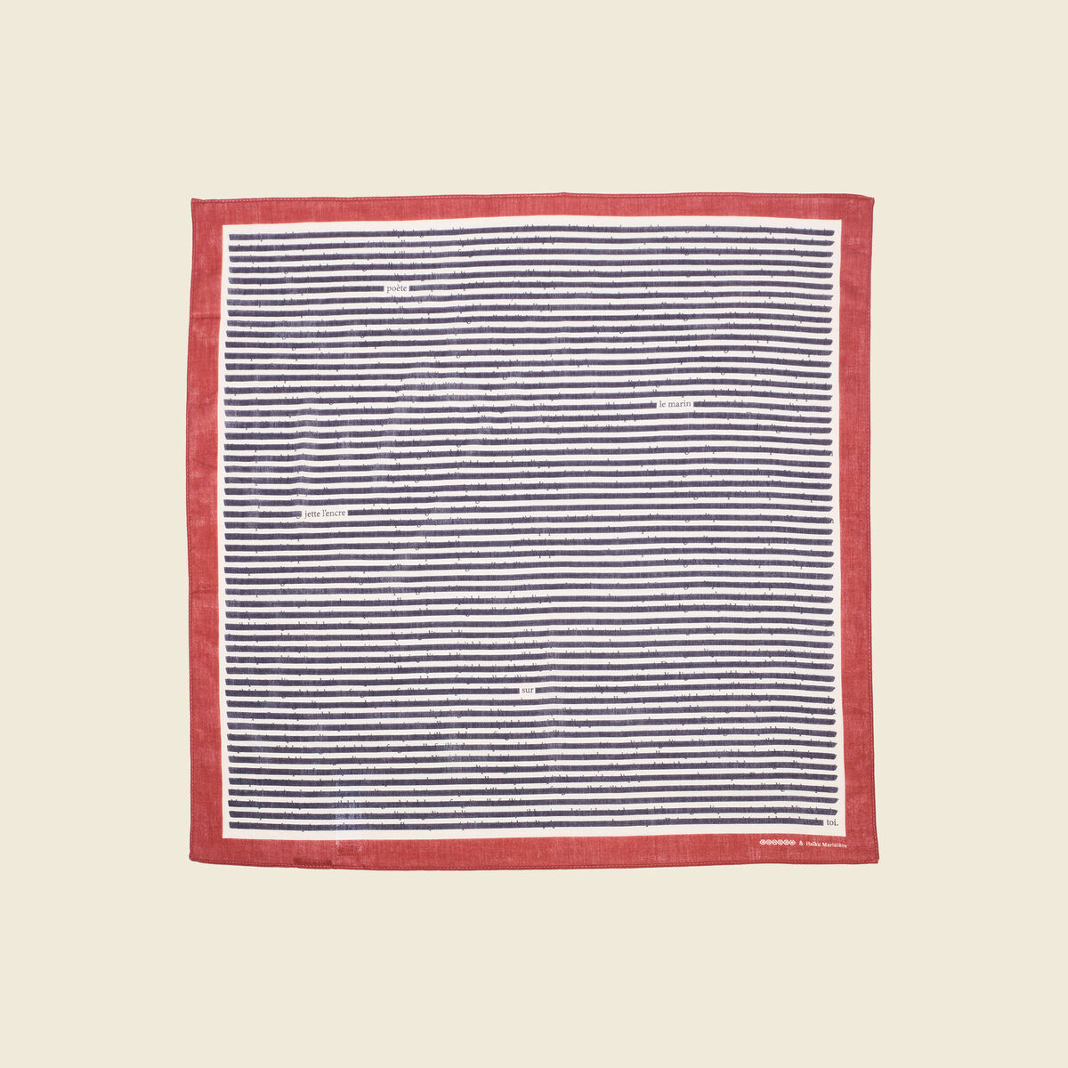 Foulard carré ecru homme