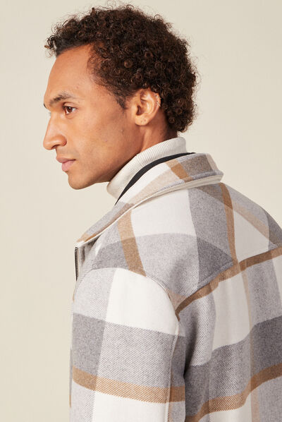 Blouson éco-responsable ecru homme