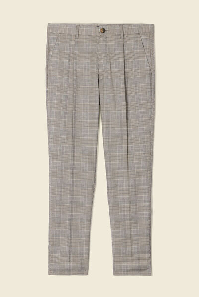 Pantalon chino 7/8ème ecru homme