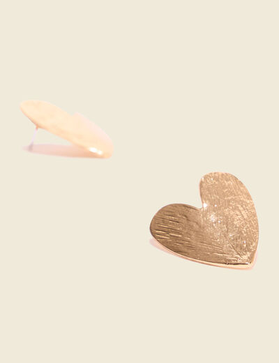 Boucles d'oreilles clous couleur or femme