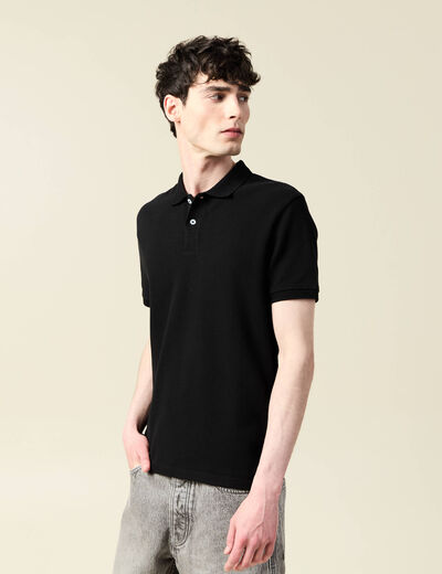 Polo manches courtes noir homme