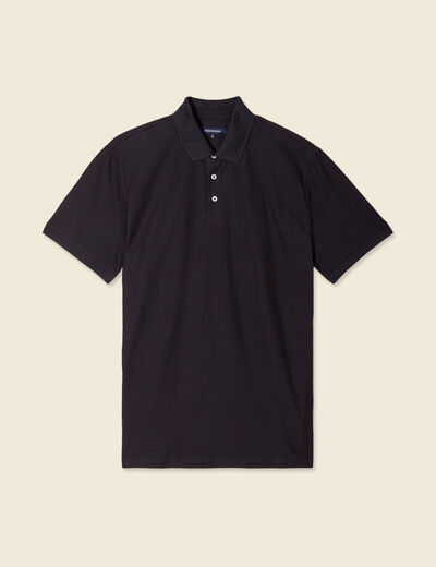 Polo manches courtes noir homme