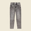 Jeans mom 7/8ème denim snow gris femme