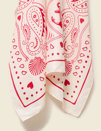 Foulard rouge femme