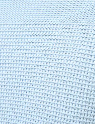 Pull col rond manches longues en coton bleu ciel homme