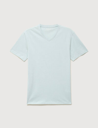 T-shirt manches courtes homme bleu gris homme