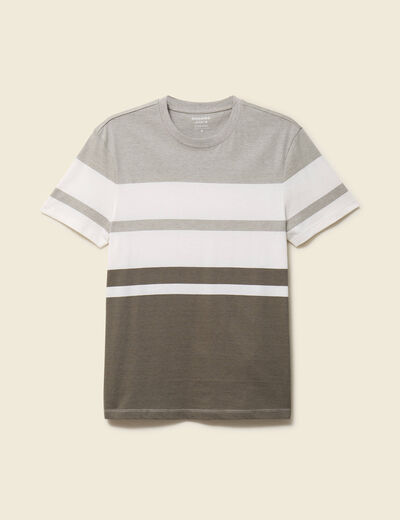 T-shirt manches courtes vert kaki homme