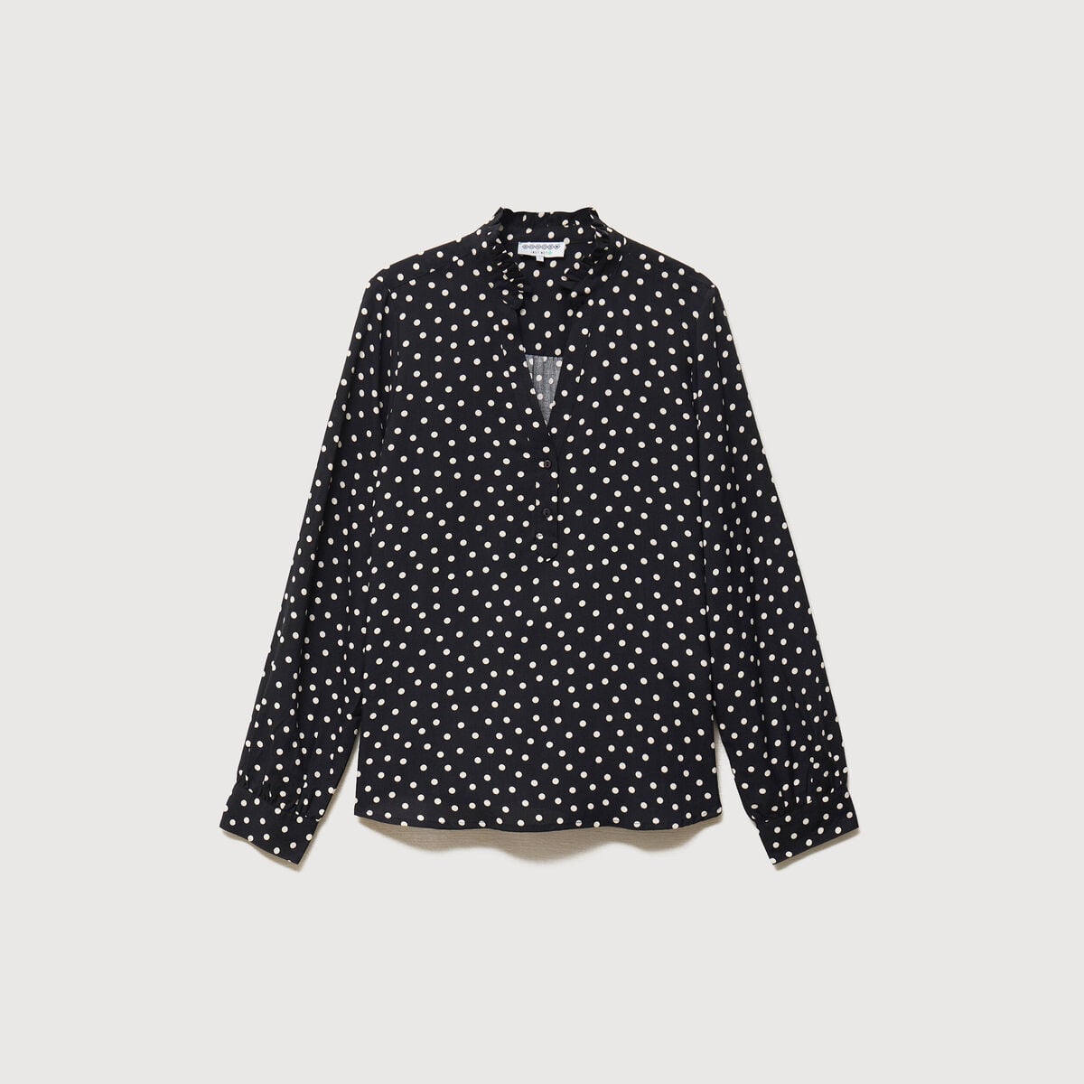 Blouse manches longues noir femme