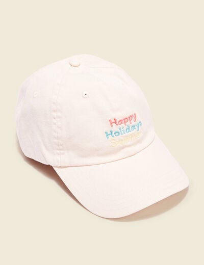 Casquette creme femme