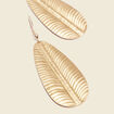 Boucles d'oreilles pendantes couleur or femme