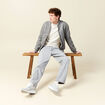 Pull manches longues ecru homme