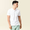 Polo manches courtes blanc homme
