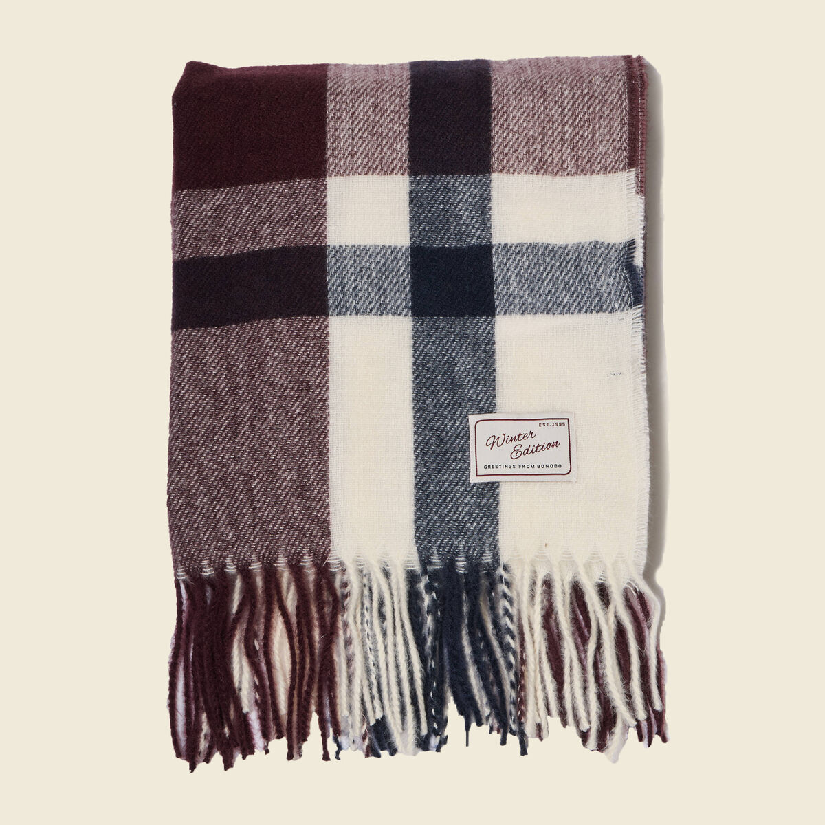 &Eacute;charpe bordeaux homme