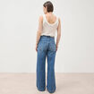 Jeans bootcut taille haute denim stone femme