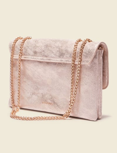 Sac métallisé couleur or femme