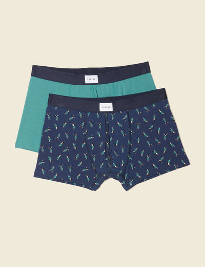Lot 2 boxers vert homme
