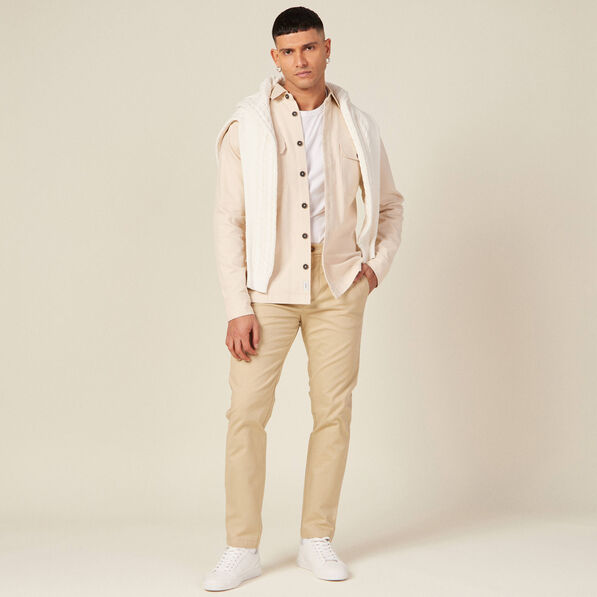 Pantalon slim Instinct chino beige homme