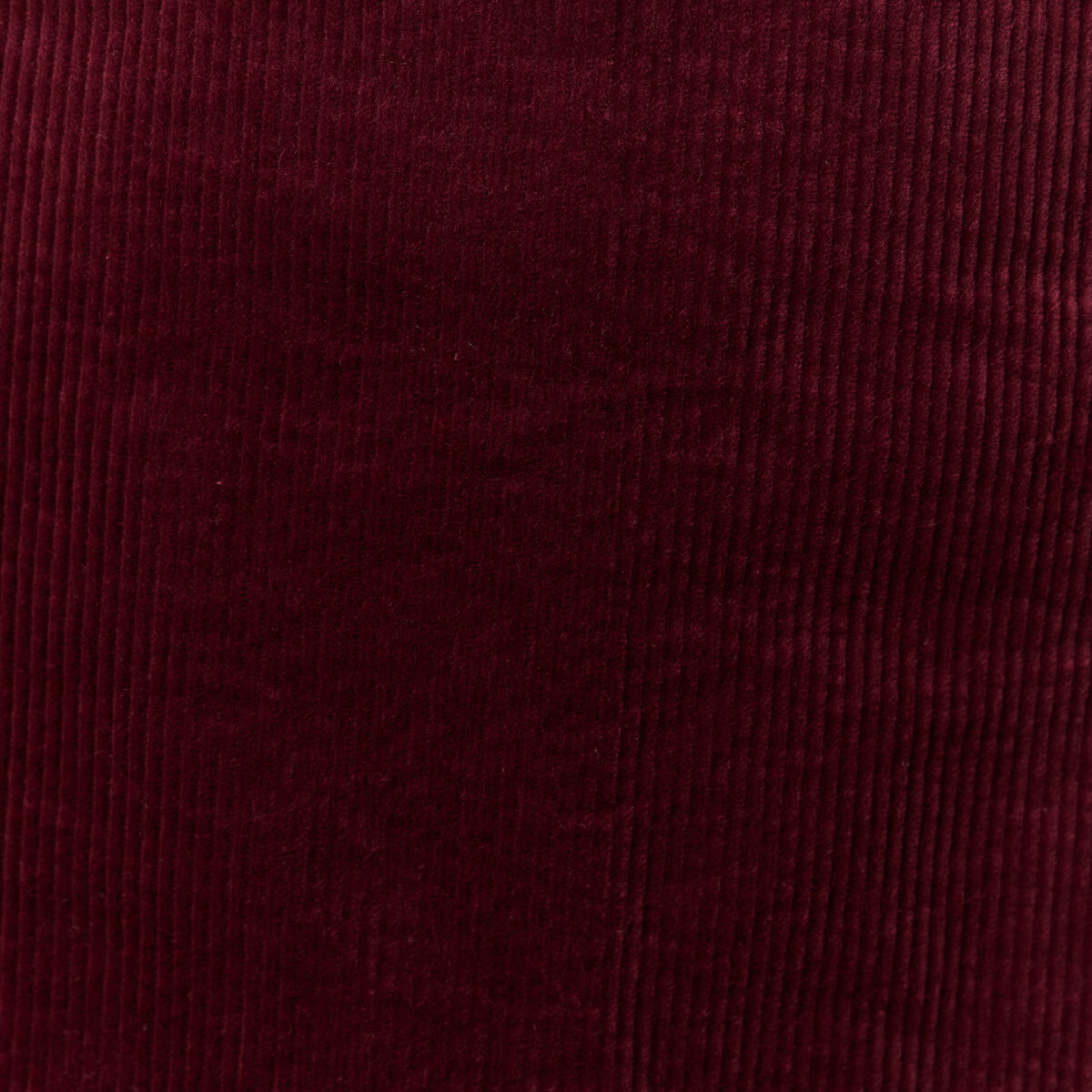 Jupe-short taille haute en velours bordeaux femme