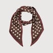 Foulard marron fonc&eacute; femme