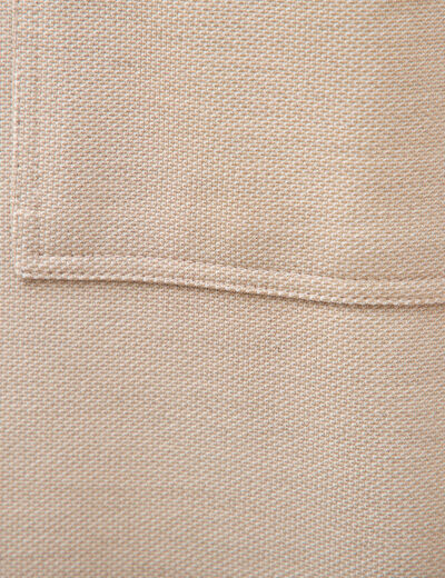 Surchemise droite col am&eacute;ricain beige homme