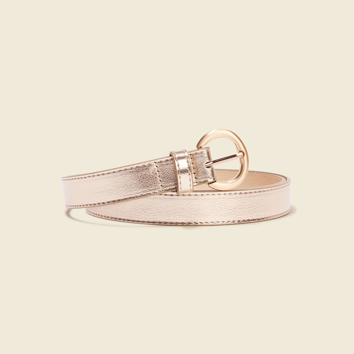 Ceinture irisée couleur or femme