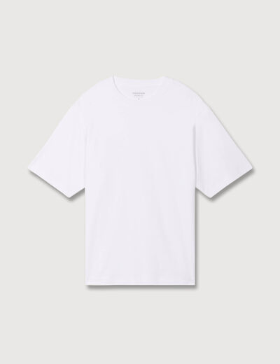 T-shirt manches courtes blanc homme