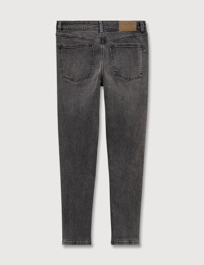 Jeans skinny tapered denim snow noir homme