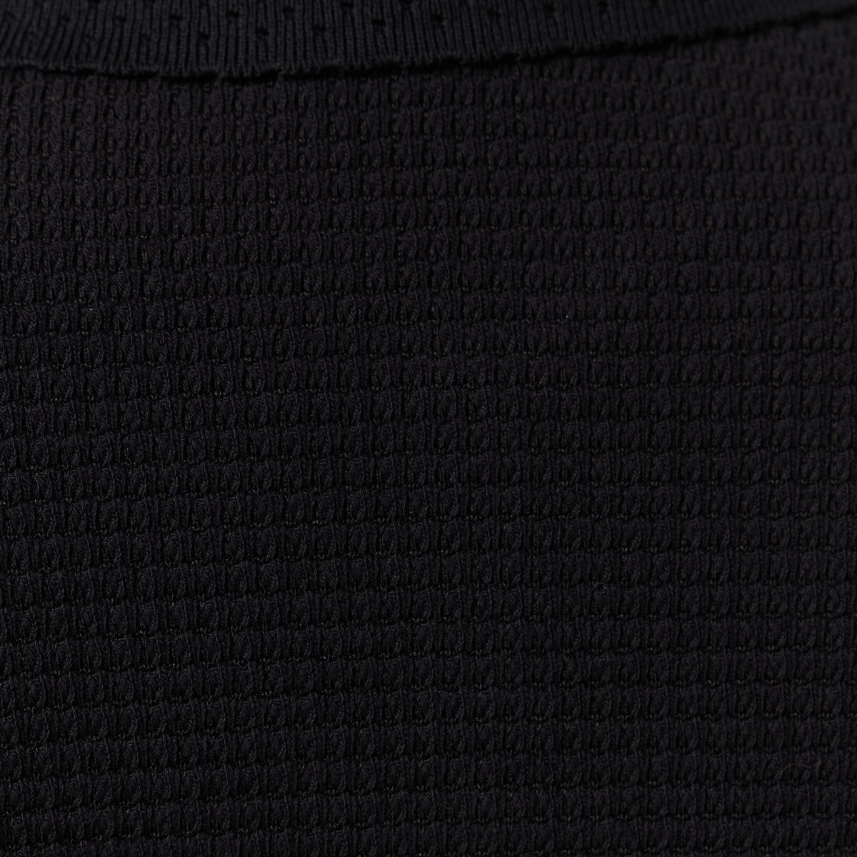 Polo en maille noir femme
