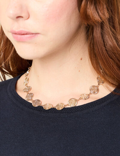 Collier couleur or femme