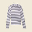 T-shirt manches longues ecru femme
