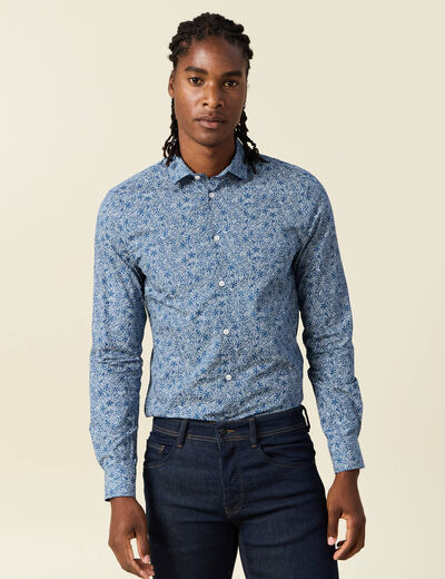 Chemise bleu marine homme