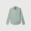 Chemise manches longues vert pastel homme