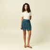 Jupe avec doublure bleu canard femme
