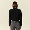 Veste courte éco-responsable noir femme