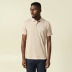 Polo manches courtes taupe homme
