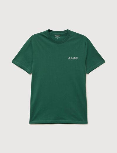 T-shirt en coton vert homme