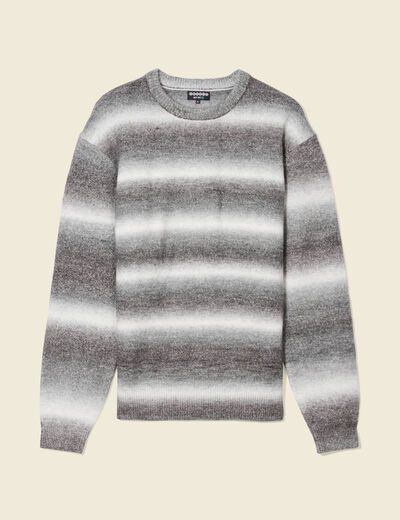 Pull éco-responsable gris homme