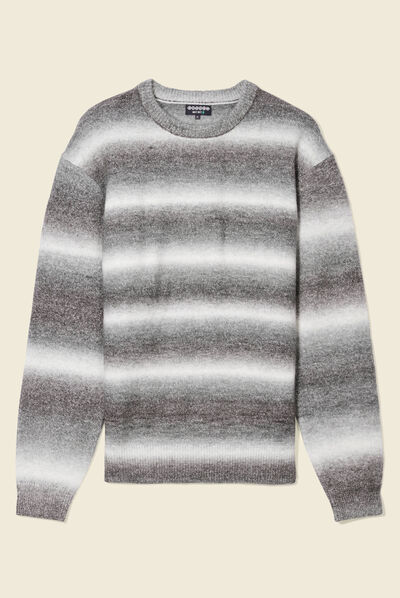 Pull éco-responsable gris homme
