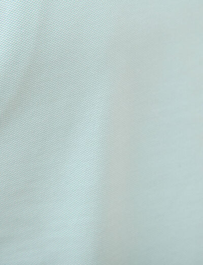 Polo cintr&eacute; en coton manches courtes bleu gris homme