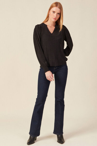 T-shirt éco-responsable noir femme