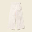 Jeans large taille haute denim blanc femme