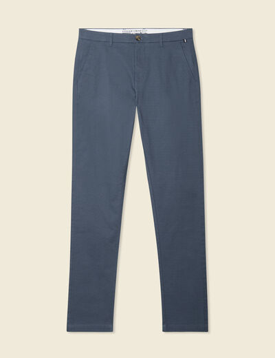 Pantalon slim Instinct chino bleu gris homme