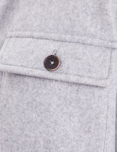 Surchemise éco-responsable gris foncé homme