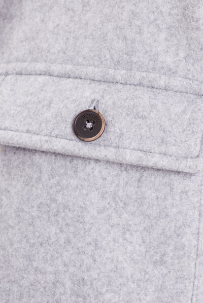 Surchemise éco-responsable gris foncé homme