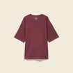 T-shirt ample en coton manches courtes vieux rose homme