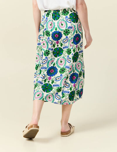 Jupe taille standard blanc femme