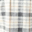 Surchemise oversize courte doubl&eacute;e gris homme