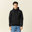 Gilet manches longues zippé noir homme