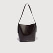 Sac bandouli&egrave;re marron fonc&eacute; femme